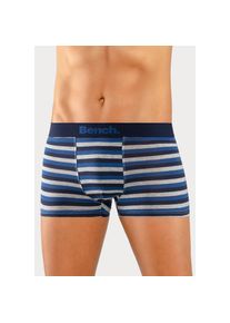Bench., Herren, Boxer &raquo;Boxershorts f&uuml;r Herren&laquo; Packung, 4 Stk. Unterhosen aus Baumwoll-Mix, blau-gestreift, blau, grau-meliert, navy, 4 Stk., M -4 Stk