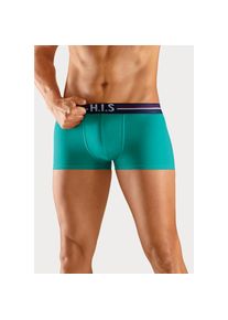 H.I.S. H.I.S, Herren, Hipster Packung, 5 Stk. knapp sitzende Boxershorts mit Streifen aus Baumwollmischung, gr&uuml;n, lime, blau, rot, schwarz, 5 Stk., M (5) -5 
