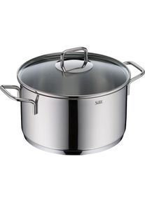 Silit, Kochtopf &raquo;Extra Cook, mit Glasdeckel&laquo; 2 Stk. tlg. Edelstahl 18/10, Edelstahl, H&ouml;he 16,5 cm, Edelstahl