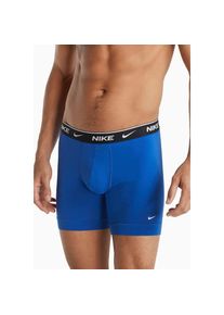 NIKE Underwear, Herren, Boxer &raquo;BOXER BRIEF 3PK&laquo; Packung, 3er, 3 Stk. mit Logo-Elastikbund, blau, dunkelblau, schwarz, 3 Stk., S (46) -3 Stk., blau, 