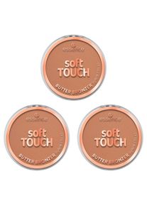 Essence , Damen,Jugendliche , Bronzer-Puder »soft TOUCH BUTTER BRONZER« 3-tlg., mittlere Deckkraft, bräunend, alle Hauttypen , whipped buttercup ,...