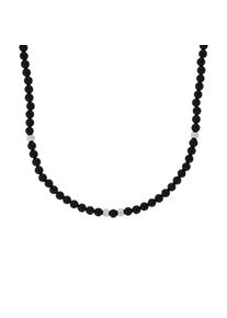 Amor , Jungen,Damen,Jugendliche , Kette mit Anhänger mit Achat , edelstahlfarben-schwarz , Herren Kette von Amor