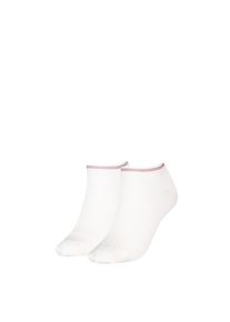 Tommy Hilfiger , Damen , Sneakersocken »TH WOMEN SNEAKER 2P SHINE« 2 Paar, mit feuchtigkeitsableitender Technologie , white , 39-42 , 39-42 ,...