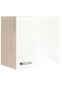 Optifit , H&auml;ngeschrank &raquo;Faro&laquo;, mit Metallgriff, Breite 60 cm , wei&szlig; Glanz , akaziefarben
