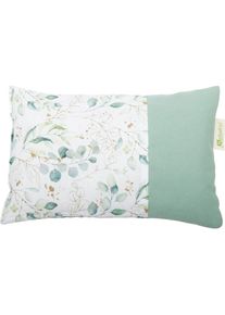 Herbalind , Kräuterkissen »Design Eukalyptus Weiß« , bunt , Bezug: 100% Baumwolle