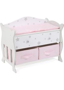 Bayer Chic 2000 CHIC2000 , Puppenwickeltisch »Stars Grey« mit 3 Staufächern , Stars Grey