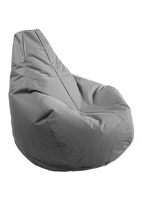 Kinzler, Sitzsack &raquo;Gamer&laquo; 1 Stk. tlg. Uni Farben, mit R&uuml;ckenlehne, Outdoor geeignet, Kinderzimmer, anthrazit, Polyester, B/H/T: 100 cm x 100 cm, 
