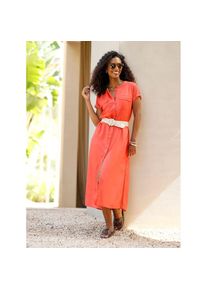 Heine , Damen , Sommerkleid »Kleid« Pattentaschen , terra , Normalgrößen , 48 -Normalgrößen , 48 , pflegeleichte Qualität