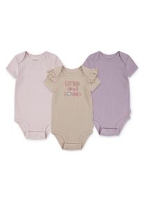 HUGGIES babywear, Unisex, Kurzarmbody &raquo;HUGG 3PK BODYSUIT&laquo; Packung, 3 Stk. aus Baumwolle, GRANOLA, GRANOLA, 3er Pack Kurzarm-Bodys von HUGGIES