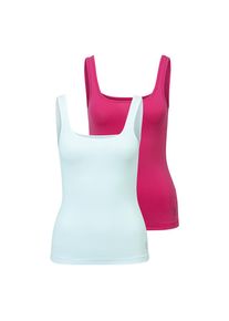 HUGO Underwear , Damen , Tanktop »TWIN VEST« Packung, 2er-Pack, mit vertikalem Logoprint , Open White 121 , S (36) , S (36) , 2er Pack Tanktop von...