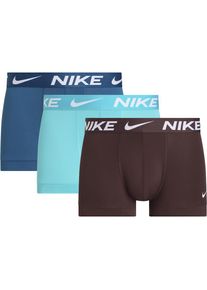 NIKE Underwear, Herren, Trunk &raquo;TRUNK 3PK&laquo; Packung, 3er, 3 Stk. mit NIKE Logo-Elastikbund, BDY CRUSH/ DUSTY CACTUS/ BLUE FORCE, 3 Stk., L -3 Stk., BDY 