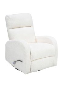Mid.you Fernsehsessel , Creme , Textil , 73x102-82x97-162 cm , Relaxfunktion, Schaukelfunktion , Wohnzimmer, Sessel, Fernsehsessel