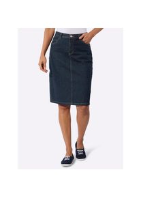 Casual Looks , Damen , Jeansrock , dark blue , 44 , 44 , formstabile Baumwoll-Stretch-Qualität