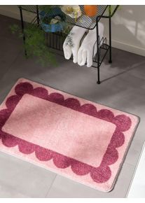 benuta Pop Bath Rug Frame Pink 50x80 cm - Bathroom Rug