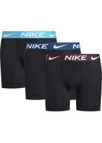 NIKE Underwear, Herren, Boxer &raquo;BOXER BRIEF 3PK&laquo; Packung, 3er, 3 Stk. mit NIKE Logo-Elastikbund, BDY CRUSH/ DUSTY CACTUS/ BLUE FORCE, 3 Stk., S -3 Stk.