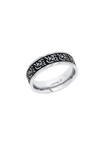 Amor , Damen,Jugendliche , Fingerring , edelstahlfarben-schwarz , 56 , Eleganter Ring von Amor
