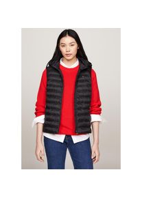 Tommy Hilfiger, Damen, Steppweste &raquo;LW PADDED GLOBAL STRIPE VEST&laquo; Global Serie TH WOMEN, Rei&szlig;verschlusstaschen, Black, S (36), Black, Steppweste von 
