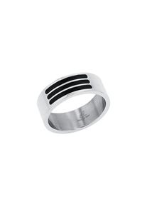 Amor , Damen,Jugendliche , Fingerring , edelstahlfarben-schwarz , 56 , Eleganter Ring von Amor
