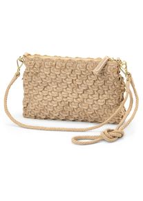 Allan K Damen-Handtasche strukturiert, champagner