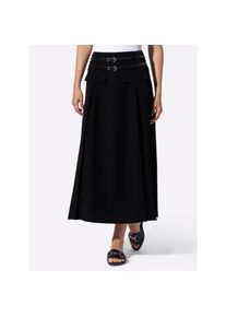 Heine , Damen , A-Linien-Rock , schwarz , 38 , 38 , gewebte Qualität