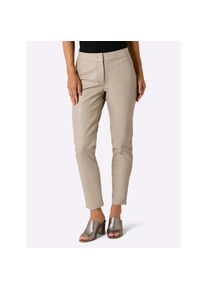 Heine, Damen, Lederhose, beige, Normalgr&ouml;&szlig;en, 40 -Normalgr&ouml;&szlig;en, beige, Lamm-Nappa