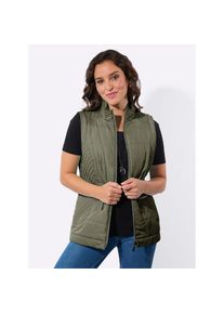 Casual Looks , Damen , Steppweste , khaki , 38 , 38 , Steppmuster-Mix