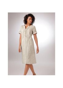 CREATION L PREMIUM , Damen , Sommerkleid »Leinen-Kleid« Eingrifftaschen , sand-meliert , Normalgrößen , 42 -Normalgrößen , 42