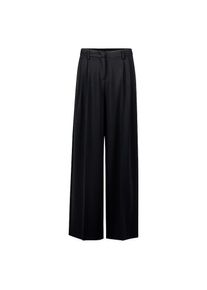 Zero, Damen, Bundfaltenhose &raquo;Bundfaltenhose aus Viskose-Mix 32 Inch&laquo;, Black Beauty, EURO, 38 -EURO, Black Beauty, Passform: Figurbetont