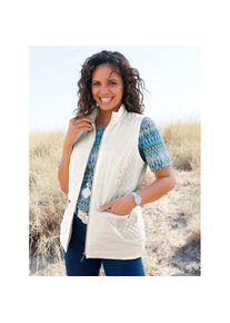 Casual Looks , Damen , Steppweste , ecru , 50 , 50 , Steppmuster-Mix