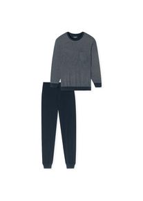 Schiesser, Herren, Schlafanzug &raquo;Comfort Essentials&laquo; 2 tlg. mit gestreiftem Oberteil, 804-nachtblau, 52, 804-nachtblau, Herren-Schlafanzug von 