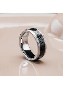 Holzkern Rings Men Tungsten und Lava