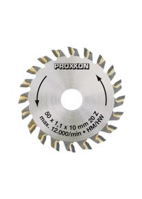 Proxxon Cirkelzaagblad, hardmetaal getand, 50 mm (20 tanden)