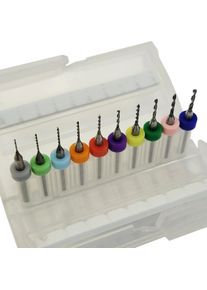 Mikro Spiralbohrer Set 0,6 bis 1,5 mm 10 Stück aus