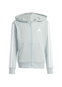 Adidas 3S Sweatjacke Kinder - Gr&ouml;&szlig;e 140 - gr&uuml;n