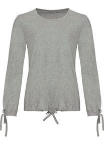 wäschepur Damer Pyjamas med dragsko i fållen gräddvit, tryckt Größe 48/50