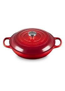 Le Creuset Evolution Ciliegia, Tegame basso in ghisa 30 cm con coperchio