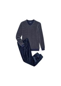 Tchibo - Férfi plüsspizsama - férfi - méret L 52/54 - kék/csíkos