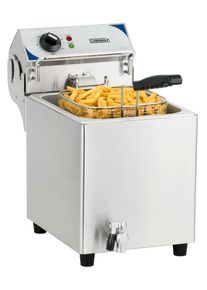 Casselin Friteuse &eacute;lectrique avec vanne de vidange 7 litres | Professionnel | HoReCa | CHR