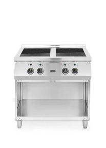 Hendi Fourneau &agrave; induction inox - 4 plaques - 72/80 cm - s&eacute;rie 77 | Professionnel | HoReCa | CHR