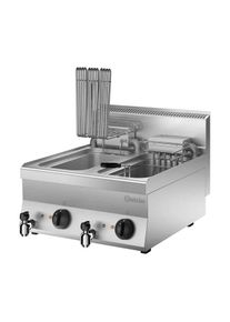Bartscher Friteuse professionnelle &eacute;lectrique double - 2 x 10 l - avec vidange - 400 V - 650 SNACK | Professionnel | HoReCa | CHR