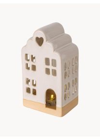 Boltze Pieza decorativa LED de porcelana Burgos Beige An 9 x Al 21 cm