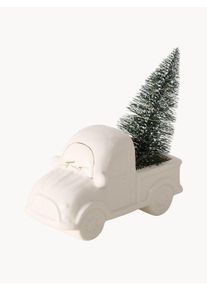 Boltze Pieza decorativa LED de porcelana Branca Car Blanco An 7 x Al 17 cm