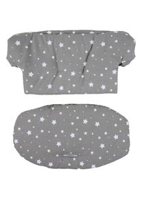 My Baby Lou Hochstuhleinlage, Grau, Textil, Streifen, F&uuml;llung: Polyester, 25x50 cm, Oeko-Tex&reg; Made IN Green, Babym&ouml;bel & Kinderm&ouml;bel, Babyzimmer, Hochst&uuml;hle