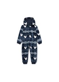 Tchibo - Kinder-Pl&uuml;sch-Overall &raquo;Mickey Mouse&laquo; - Gr. 122/128 - dunkelblau/print