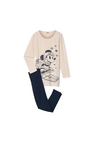 Tchibo - Kinder-Pyjama &raquo;Mickey and Friends&laquo; - M&auml;dchen - Gr. 134/140 - wei&szlig;/print