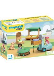 Playmobil 71137 1.2.3: Bio-Marktstand & Gabelstapler (71137, Playmobil 1.2.3)
