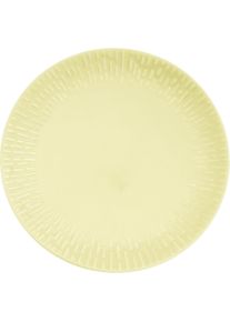 Aida Life in Colour - Confetti - Lemon dinner plate w/relief porcelain (13303), Teller, Gelb