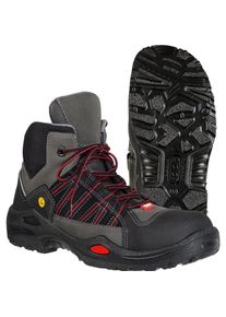 JALAS, Sicherheitsschuhe, Stiefel 1625 E-Sport schwarz rot S3 Gr. 38 (S3, 38)