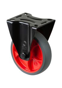 Magni, Möbelrollen, Bockrolle L810.B44.126.03 Ø 125mm,B 32mm,120kg mit Anschraubplatte,grau