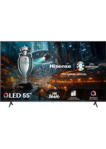 Hisense TV 55E7NQ PRO (55", E7NQ, QLED, 4K), TV, Grau